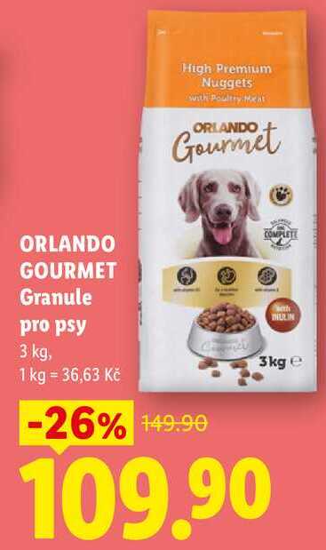 ORLANDO GOURMET Granule pro psy, 3 kg
