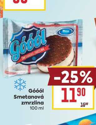 Góóól Smetanová zmrzlina 100 ml 