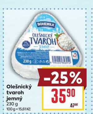 Olešnický tvaroh jemný 230 g