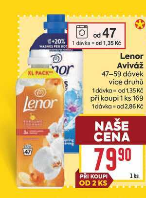 Lenor Aviváž 47-59 dávek více druhů