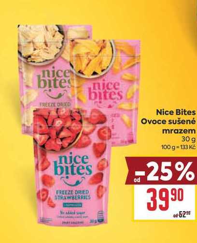 Nice Bites Ovoce sušené mrazem 30 g