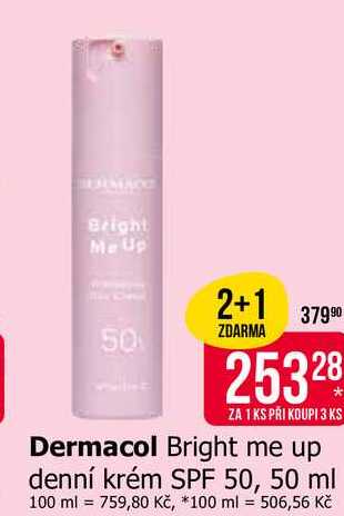 Dermacol Bright me up denní krém SPF 50, 50 ml