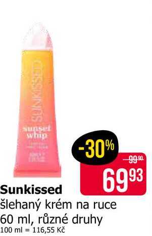 Sunkissed šlehaný krém na ruce 60 ml, různé druhy 