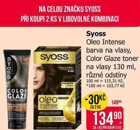 Syoss Oleo Intense barva na vlasy