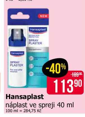 Hansaplast náplast ve spreji 40 ml 