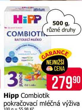 Hipp Combiotik pokračovací mléčná výživa 500 g