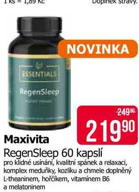 Maxivita RegenSleep 60 kapslí