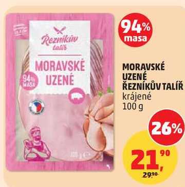 MORAVSKÉ UZENÉ ŘEZNÍKŮV TALÍŘ, 100 g 