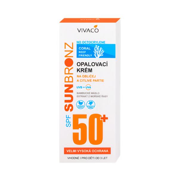 Vivaco Sun Bronz Opalovací krém bez octocrylenu SPF 50+
