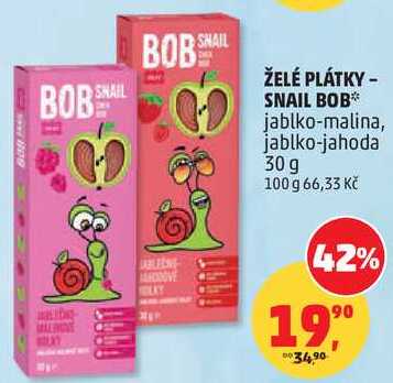 ŽELÉ PLÁTKY - SNAIL BOB, 30 g