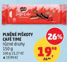 PLNĚNÉ PIŠKOTY CAFÉ TIME, 150 g