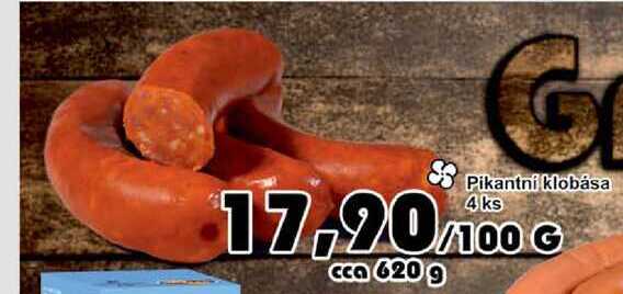 Pikantní klobása 100g
