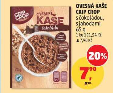 OVESNÁ KAŠE CRIP CROP, 65 g   