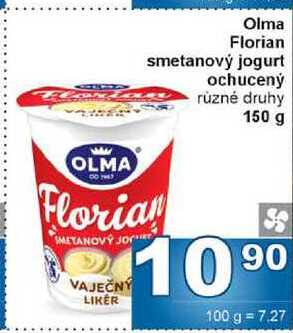 Olma Florian smetanový jogurt ochucený různé druhy 150 g
