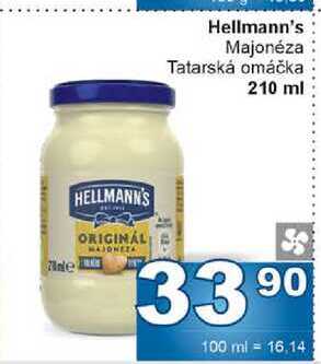 Hellmann's Majonéza Tatarská omáčka 210 ml