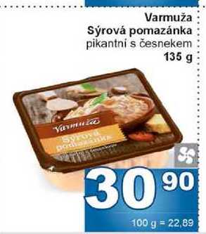 Varmuža Sýrová pomazánka 135g