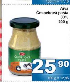 Aiva Česneková pasta 30% 200 g
