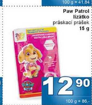 Paw Patrol lizátko práskací prášek 15 g