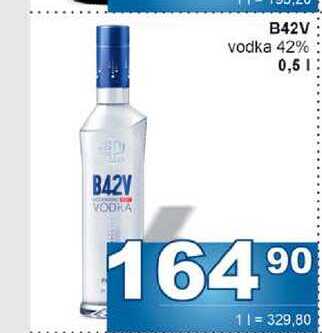 B42V VODKA 42% 0,5l