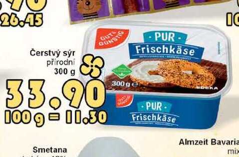 Čerstvý sýr přírodní 300 g