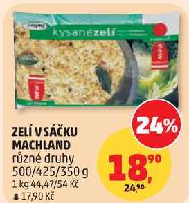 ZELÍ V SÁČKU MACHLAND, 500/425/350 g
