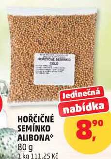 HOŘČIČNÉ SEMÍNKO ALIBONA, 80 g