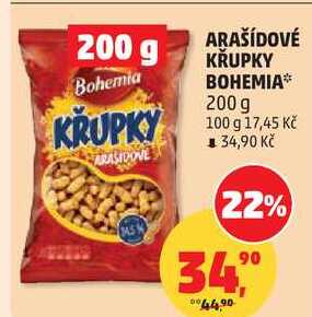 ARAŠÍDOVÉ KRUPKY BOHEMIA, 200 g