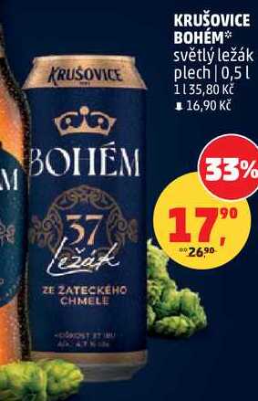 KRUŠOVICE BOHÉM, 0,5 l