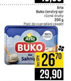 Arla Buko čerstvý sýr různé druhy 200 g