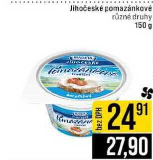 Jihočeské pomazánkové různé druhy 150 g