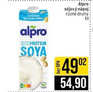 Alpro sójový nápoj různé druhy 1l