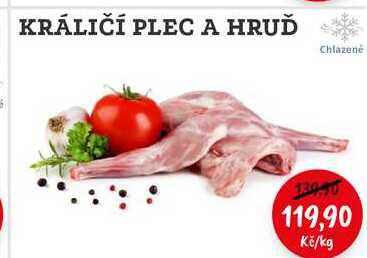 KRÁLIČÍ PLEC A HRUĎ Chlazené 1kg