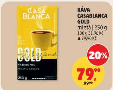 KÁVA CASABLANCA GOLD, 250 g  