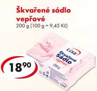 Škvařené sádlo vepřové, 200 g