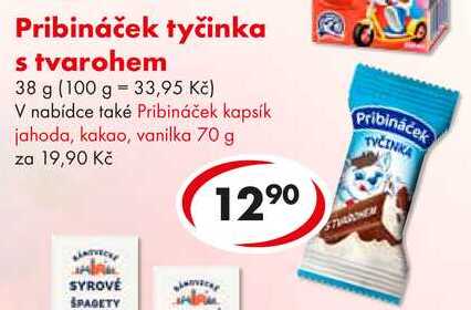 Pribináček tyčinka s tvarohem, 38 g 