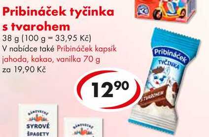 Pribináček tyčinka s tvarohem, 38 g