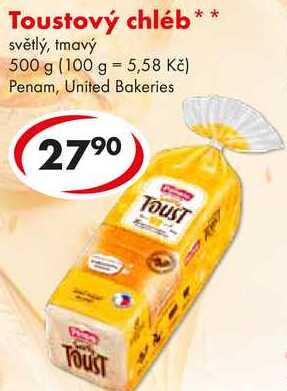 Toustový chléb, 500 g