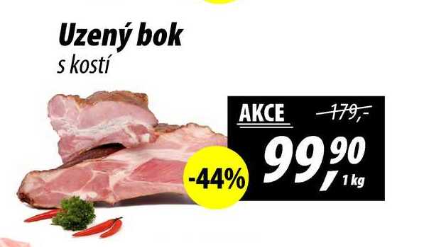 Uzený bok s kostí, 1 kg