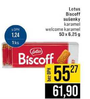 Lotus Biscoff sušenky karamel welcome karamel 50 x 6,25 g