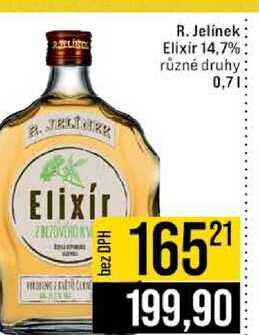 R. Jelínek Elixir 14,7% různé druhy 0,7l