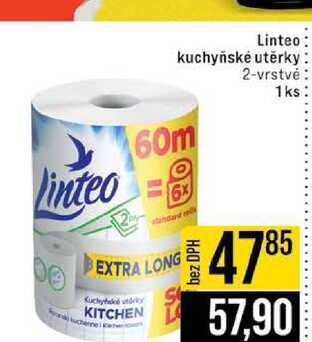 Linteo kuchyňské utěrky 2-vrstvé 1ks