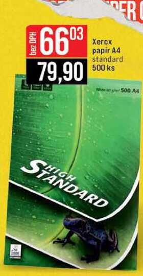 Xerox papír A4 standard 500 ks