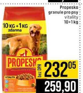 Propesko granule pro psy vitality 10+1 kg