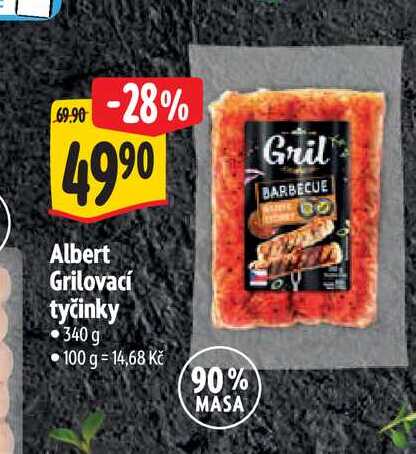 Albert Grilovací tyčinky 340 g
