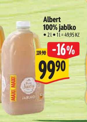 Albert 100% jablko 2 l