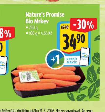  Nature's Promise Bio Mrkev  750g  