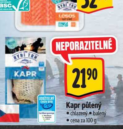   Kapr půlený  100 g