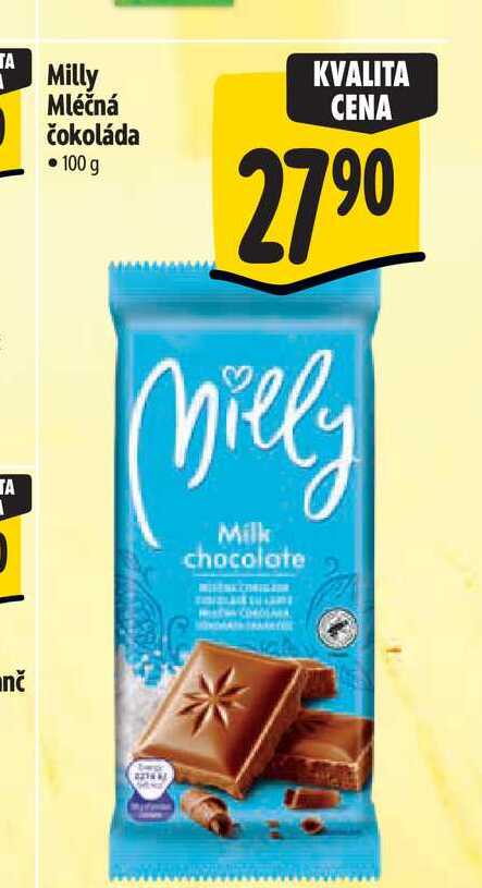 Milly Mléčná čokoláda 100g