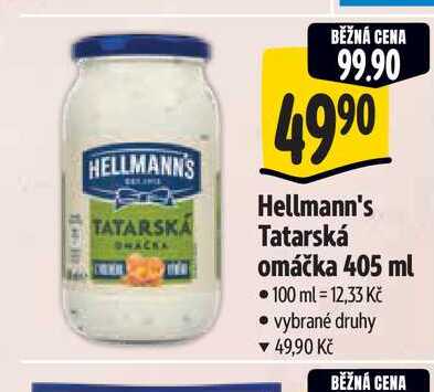 Hellmann's Tatarská omáčka 405 ml