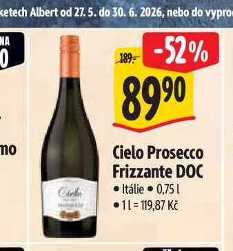 Cielo Prosecco Frizzante DOC 0,75 l